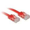 Tinklo Kabelis - LINDY Cat.6 U/UTP Plokščias Tinklo Kabelis, RJ45, M/M, 250MHz, 32AWG, 1 m, Raudonas