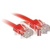 Tinklo Kabelis - LINDY Cat.6 U/UTP Plokščias Tinklo Kabelis, RJ45, M/M, 250MHz, 32AWG, 1 m, Raudonas