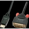 Adapteris - LINDY DisplayPort į DVI-D Adapterio Kabelis, 1920x1200@60Hz, 5 m, Juodas