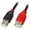 USB Prailginimo Laidas - LINDY Aktyvus Plonas USB 2.0 Prailginimo Laidas, M/F, 480 Mbps, 5 m, Juodas