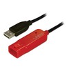 USB Prailginimo Laidas - LINDY USB 2.0 Aktyvus Prailginimo Laidas Pro Extend Type M/F, 8 m, Juodas