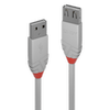 USB Prailginimo Laidas - LINDY Anthra Line USB 2.0 Tipo M/F Laidas, 2 m, Pilkas