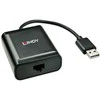 USB Ilgintuvas - LINDY 4 Prievadų USB 2.0 Cat.6 Ilgintuvas 60 m
