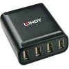 USB Ilgintuvas - LINDY 4 Prievadų USB 2.0 Cat.6 Ilgintuvas 60 m