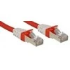 Tinklo Kabelis - LINDY Cat.6A S/FTP LSZH Tinklo Kabelis, RJ45, M/M, 500MHz, 26AWG, 5 m, Raudonas