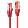 Tinklo Kabelis - LINDY Cat.6 S/FTP Tinklo Kabelis, RJ45, M/M, 250MHz, 27AWG, 0.5 m, Raudonas