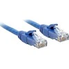 Tinklo Kabelis - LINDY Cat.6 U/UTP Tinklo Kabelis, RJ45, M/M, 250MHz, 0.5 m, Mėlynas
