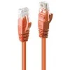 Tinklo Kabelis - LINDY Cat.6 U/UTP Tinklo Kabelis, RJ45, M/M, 250MHz, 7.5m, Oranžinis