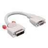 Lindy Adapteris - DVI-I į VGA 0.2m dvigubam monitorių nustatymui