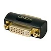 Adapteris - LINDY DVI Jungtis F/F, Juodas