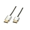 HDMI Laidas - LINDY CROMO Slim HDMI DIdelės Spartos A/A Laidas, M/M, 3 m, Juodas