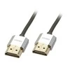 HDMI Laidas - LINDY Cromo Slim HDMI Laidas, Didelės Spartos, M/M, 2 m, Juodas