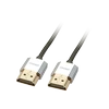 HDMI Laidas - LINDY Cromo Slim HDMI Laidas, Didelės Spartos, M/M, 2 m, Juodas