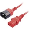 Maitinimo Prailginimo Laidas - LINDY IEC C14 į C13 Maitinimo Prailginimo Laidas, 1m, Raudonas