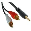 Garso Kabelis - LINDY Premium Garso Kabelis 2 x Phono, 2 x RCA, 3.5 mm Stereo, 1 m, Juodas