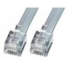 Tinklo Kabelis - LINDY RJ12 Tinklo Kabelis 6P6C, M/M, 5 m, Pilkas