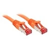 Tinklo Kabelis - LINDY Cat.6 S/FTP Tinklo Kabelis, RJ45, M/M, 250MHz, 27AWG, 0.5 m, Oranžinis