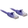 Tinklo Kabelis - LINDY Cat.6 U/UTP Tinklo Kabelis, RJ45, M/M, 250MHz, 2 m, Purpurinis