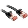 Tinklo Kabelis - LINDY Cat.6 U/FTP Plokščias Tinklo Kabelis, RJ45, M/M, 250MHz, 32AWG, 5 m, Juodas