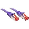 Tinklo Kabelis - LINDY Cat.6 S/FTP Tinklo Kabelis, RJ45, M/M, 250MHz, 27AWG, 0.3 m, Purpurinis