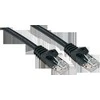 Tinklo Kabelis - LINDY Cat.6 U/UTP Tinklo Kabelis, RJ45, M/M, 250MHz, CCA, 1 m, Juodas