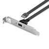 Kabelis USB Lindy USB-C - USB-C 0.45 m Juodas (33118)