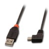 USB Kabelis - LINDY USB 2.0 Type A į Mini-B Laidas, 1 m, Juodas