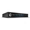 USB Hub - LINDY 7 Prievadų USB 3.0 Metalinis Hub, 5 Gbps, Juodas