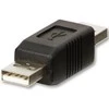 Lindy Adapteris - USB 2.0 Type A M/M 480Mbps Nikelio Danga PVC