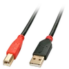 Lindy USB 2.0 A/M - USB B/M, aktyvus kabelis 10m Juodas