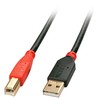 USB Kabelis - LINDY USB 2.0 A/B Aktyvus Laidas, Pratęsimas Tiesioginiam Prietaiso Prijungimui, 15 m, Juodas