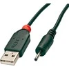 USB Kabelis - LINDY USB 2.0 Type A į 2.5 mm DC Laidas, 1.5 m, Juodas