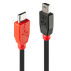 USB Kabelis - LINDY 0.5m Micro-B į Mini-B OTG kabelis USB 2.0 480Mbps