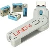 USB Prievado Blokatorius - LINDY USB Type A Prievado Blokatorius, 4 vnt. Mėlynas, su Raktu