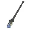 LOGILINK CQ4103S LOGILINK - Cat.6A Patch kabelis pagamintas iš Cat.7 neapdoroto kabelio, juodas, 15m