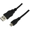 Logilink USB micro-B 180, 1.8m Micro-USB B, USB A, 1.8 m, Juodas