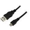 Logilink USB micro-B 180, 1.8m Micro-USB B, USB A, 1.8 m, Juodas