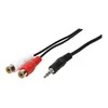 3.5 mm į 2xRCA garso kabelis 5m