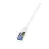 LOGILINK CQ4111S LOGILINK - Cat.6A Patch kabelis pagamintas iš Cat.7 neapdoroto kabelio, baltas, 20m