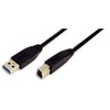 Kabelis USB LogiLink USB-A - USB-B 2 m Juodas (CU0024)