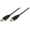LOGILINK CU0039 LOGILINK - USB3.0 A tipo kabelis vyrelis į A tipo vyriškas, 2m, juodas