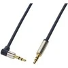 LOGILINK CA11300 LOGILINK - Garso kabelis 3.5 Stereo M/M 90 kampinis, 3.00 m, mėlynas