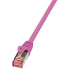 LogiLink kat.6 0.25m rožinis
