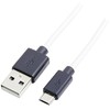 LogiLink micro USB 1.8m balta ir/juoda