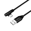 LOGILINK CU0137 LOGILINK – USB 2.0 kabelis USB-A kištukas su USB-C (90 kampu) kištukas, 0,3 m