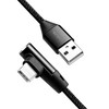 LOGILINK CU0138 LOGILINK – USB 2.0 kabelis USB-A kištukas iki USB-C (90 kampu) kištukas, 1 m