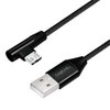 LOGILINK CU0141 LOGILINK – USB 2.0 į mikro-USB (90 kampu) kištukas, 0,3 m