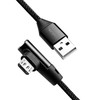 LOGILINK CU0142 LOGILINK – USB 2.0 į mikro-USB (90 kampu) kištukas, 1 m