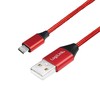 LOGILINK CU0151 – USB-A 2.0 laidas su mikro-USB kištuku, raudonas 0,3 m