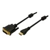 Kabelis LogiLink HDMI - DVI- D 3m juoda (CH0013)